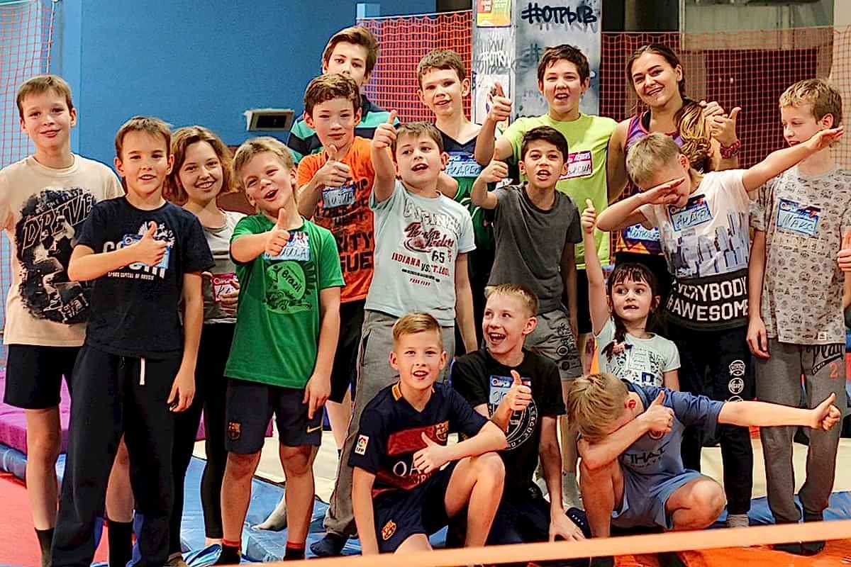 Олимпийские игры в батутном парке Отрыв