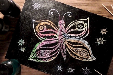 Мастер-класс Граттаж