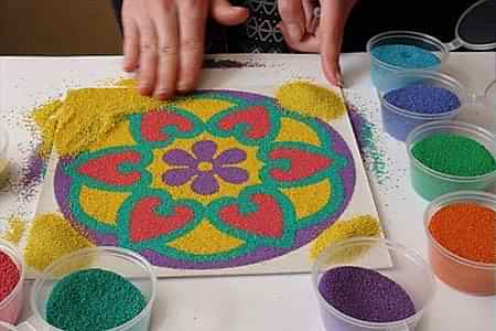 Мастер-класс Картина из песка