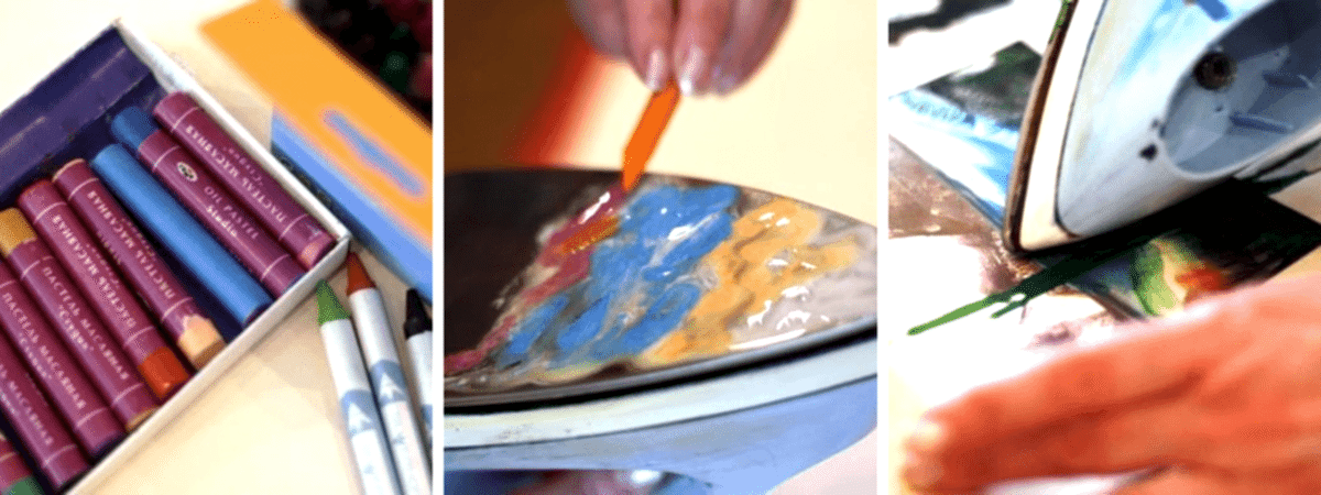 Мастер-класс энкаустика для детей в творческой студии