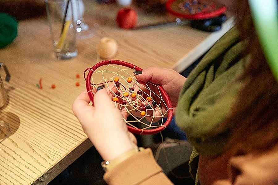 Ловец снов - мастер-класс на день рождения