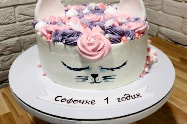 Торт с кошкой